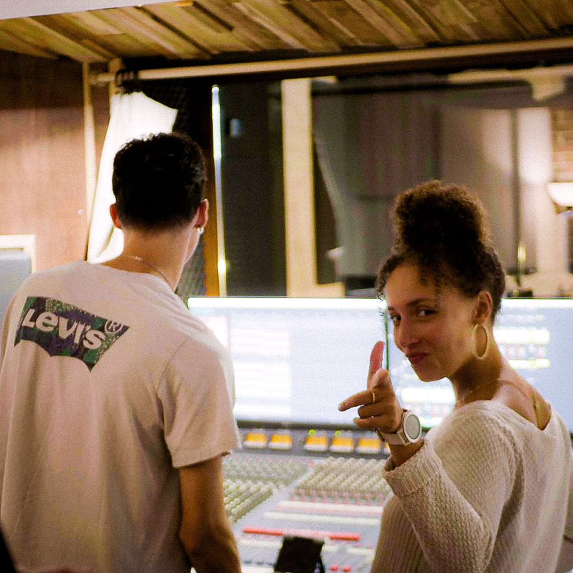 Noeme in the studio during the September 2026 residency